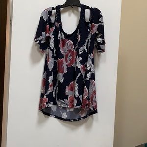 Open shoulder blouse